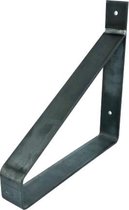GoudmetHout Industriële Plankdrager 25 cm - Per stuk - Staal - Zonder Coating - 4 cm x 25 cm x 25 cm