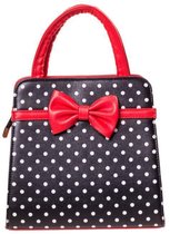 Carla Bag Black Red . Tas Dames