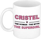 Cristel The woman, The myth the supergirl cadeau koffie mok / thee beker 300 ml