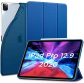 ESR SmartCase Hoes iPad Pro 12.9 inch (2020) – Zachte Binnenkant Pencilhouder – Blauw