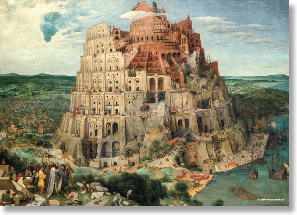 Lanzfeld (museumwebshop.com) Poster, 50x70, Bruegel, toren van Babel beige