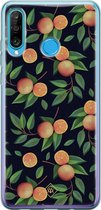 Huawei P30 Lite hoesje siliconen - Fruit / Sinaasappel | Huawei P30 Lite case | multi | TPU backcover transparant