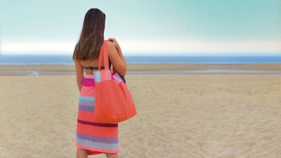 Strandtas Coral | Shopper | Tas | Beachbag | 45 x 43cm | Katoen |