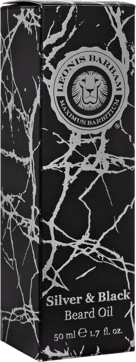 Leonis Barbam Silver & Black - Baardolie - Natuurlijke baardverzorging - 50ml