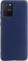 HB Hoesje Geschikt voor Samsung Galaxy S10 Lite Donker Blauw - Siliconen Back Cover