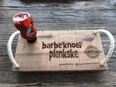 Creaties van Hier - Serveerplank - BBQ plankje - Eikenhout - 20x40 cm