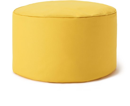 Pouf Lumaland Indoor Outdoor Pouf Pouf Hocker 45cm x 25cm hydrofuge - Jaune