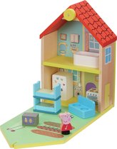 Peppa Pig - Klassieke houten woning met 2 figuurtjes