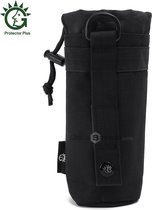 Zwart Protector Plus Unisex Duurzame Nylon Kettle Bag voor 550ML Drink wandelen, survival, air-soft, paintball | beschermhoes waterfles/drinkfles | X000KQ1011