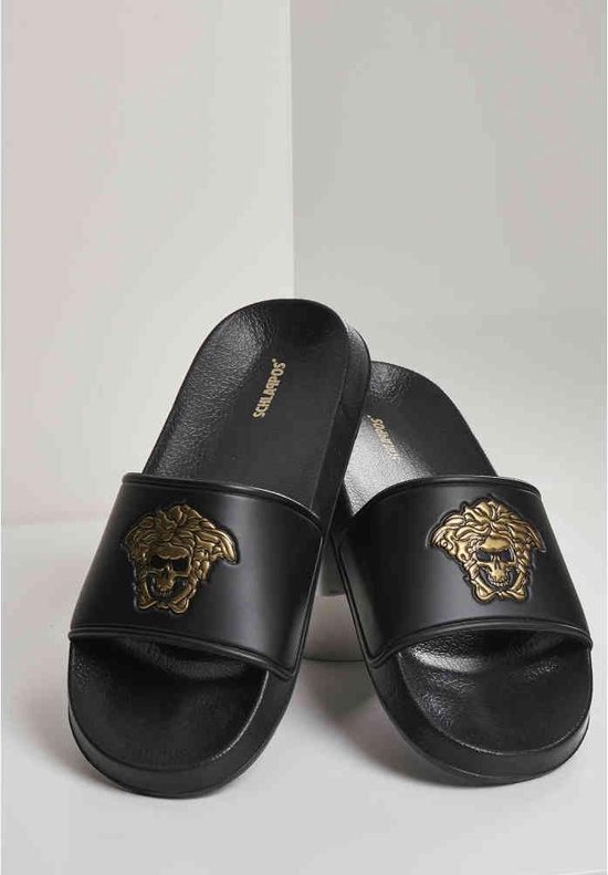 Urban Classics Slippers -36 Shoes- Sace Head Zwart/Goudkleurig | bol.com