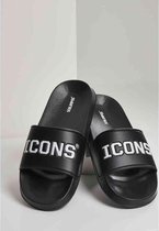 Urban Classics Slippers -36 Shoes- Icons Zwart/Wit
