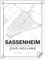 Tuinposter SASSENHEIM (Zuid-Holland) - 60x80cm
