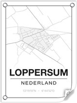Tuinposter LOPPERSUM (Nederland) - 60x80cm