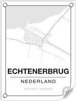 Tuinposter ECHTENERBRUG (Nederland) - 60x80cm