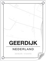 Tuinposter GEERDIJK (Nederland) - 60x80cm