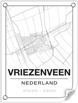 Tuinposter VRIEZENVEEN (Nederland) - 60x80cm