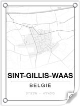 Tuinposter SINT-GILLES-WAAS (Belgie) - 60x80cm