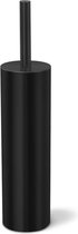 Zack toiletborstel Tubo zwart rvs - staand - 40449