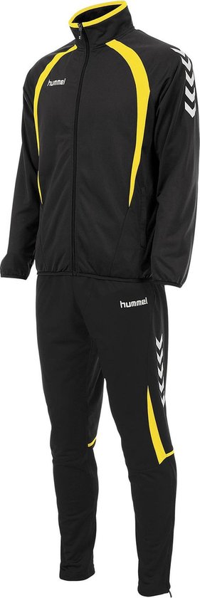 Hummel Trainingspak - Maat 104 - Unisex - zwart,geel,wit | bol.com