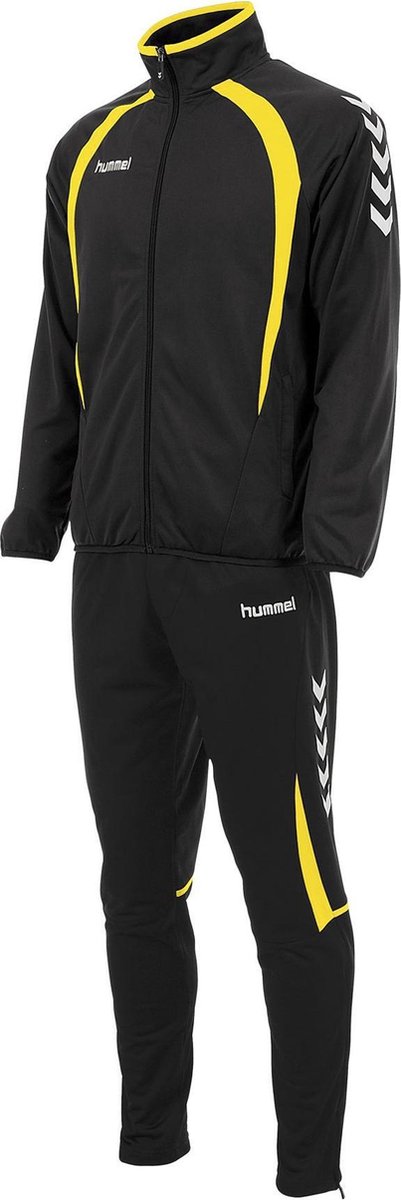 Sturen Klacht Aardewerk Hummel Trainingspak - Maat 104 - Unisex - zwart,geel,wit | bol.com