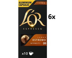 L'OR ESPRESSO Lungo Estremo koffiecapsules - 6 x 10 stuks