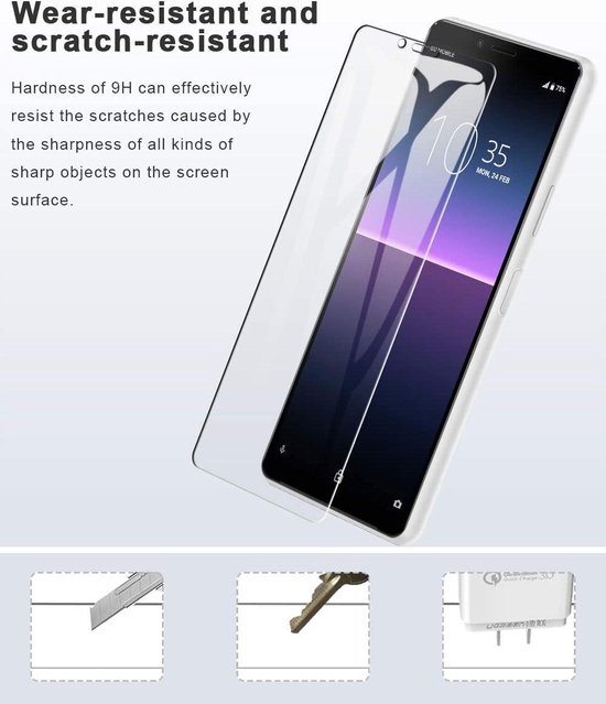 Sony XPERIA 10 II Screenprotector Glas Gehard Tempered Glass - 1 X | bol.com