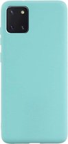 Samsung Galaxy Note 10 Lite Hoesje Turquoise - Siliconen Back Cover
