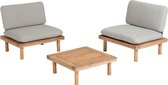 Kave Home - Set Viridis 2 fauteuils en 1 tafel FSC 100%