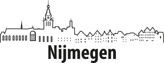 Nijmegen-skyline-muursticker 2