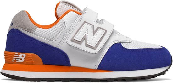 YV574NSD - New Balance - Kinderen Sneakers - Wit blauw oranje- Maat 28 |  bol.com