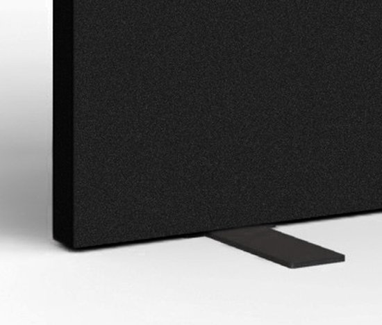 SPACIO akoestische opzetwand 180x40 cm - Tafelvoet - Zwart