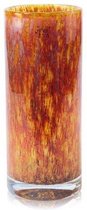 Design vaas Cilinder - Fidrio LAVA - glas, mondgeblazen - diameter 15 cm hoogte 23 cm