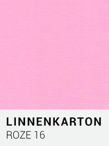 Linnenkarton 16 Roze A4 240 gr.