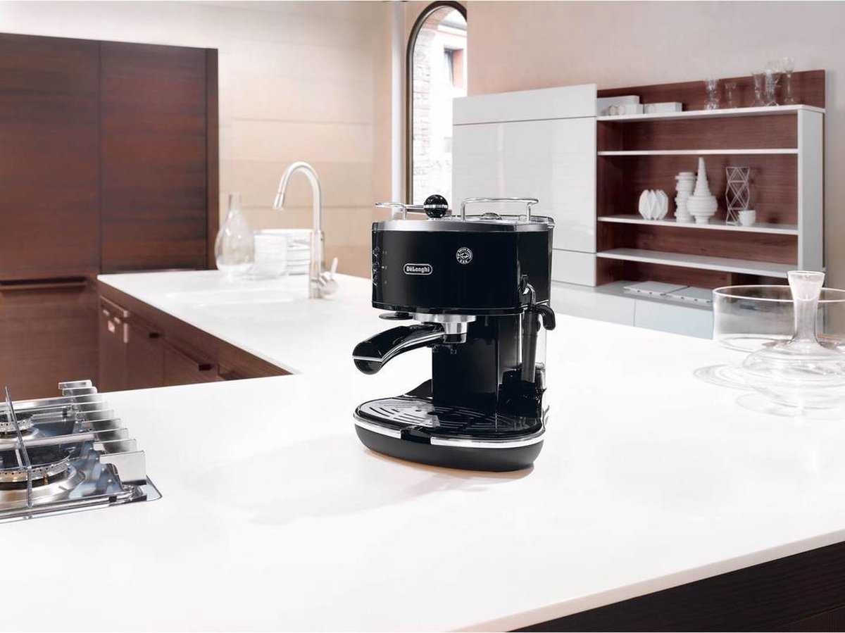 De'Longhi Icona Vintage ECOV311.BK Handmatige Espressomachine - Zwart thumbnail 4
