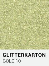 Glitterkarton 10 gold A4 230 gr.