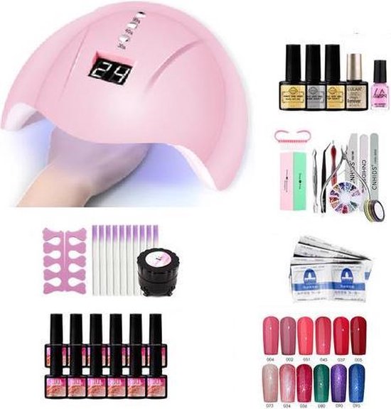 Gellak Starterspakket Met LED UV Nagellamp Nagellak