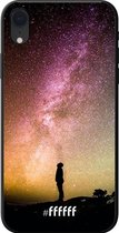 iPhone Xr Hoesje TPU Case - Watching the Stars #ffffff