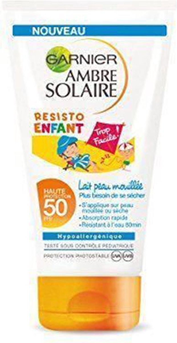 Goedkoopste Garnier Ambre Solaire Kids Zonnebrandcreme SPF 50 - 150 ml