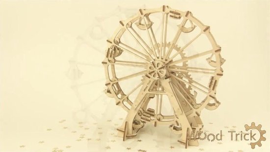 Maquette en bois, Wooden City, la grande roue., WOODEN.CITY, une