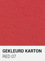 Gekleurd karton red 07 30,5x30,5 cm  270 gr.