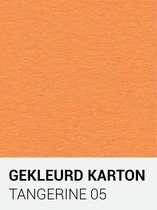 Gekleurd karton tangerine 05 30,5x30,5 cm  270 gr.