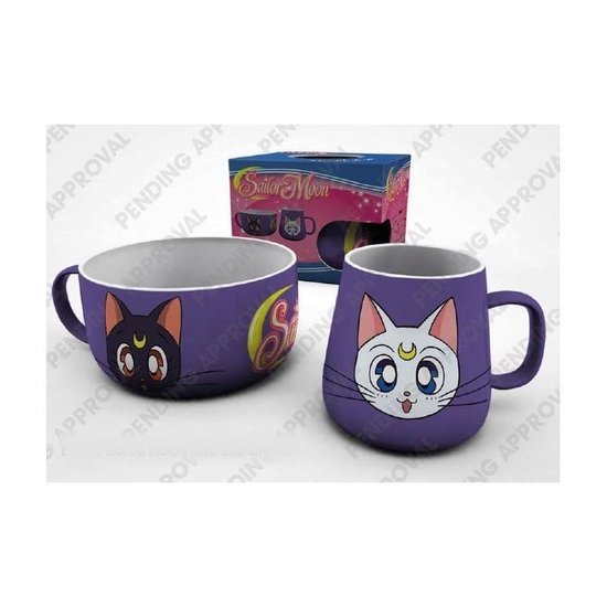 Sailor Moon Luna & Artemis Mokken set meerkleurig Keramiek -