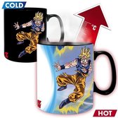 DRAGON BALL - Mug Heat Change - 460 ml - DBZ / Goku VS Buu - boîte