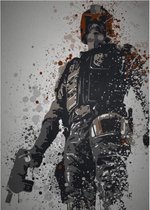 PC SPLATTER - Magnetic Metal Poster 45X32 - I am the law