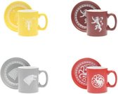 GAME OF THRONES - Pack 4 Tasses Espresso Logos Édition Collector