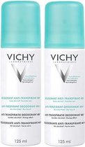 Vichy Deodorant Intense Transpiratie spray 48 uur - Deodorant - 2 x 125 ml