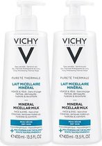 Vichy Pureté Thermale Micellaire reinigingsmelk - 2x400ml - Droge huid