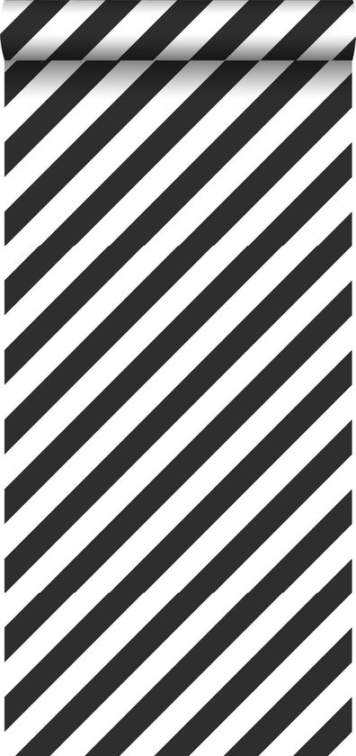ESTAhome behang strepen zwart wit - 139112 - 0.53 x 10.05 m | bol.com
