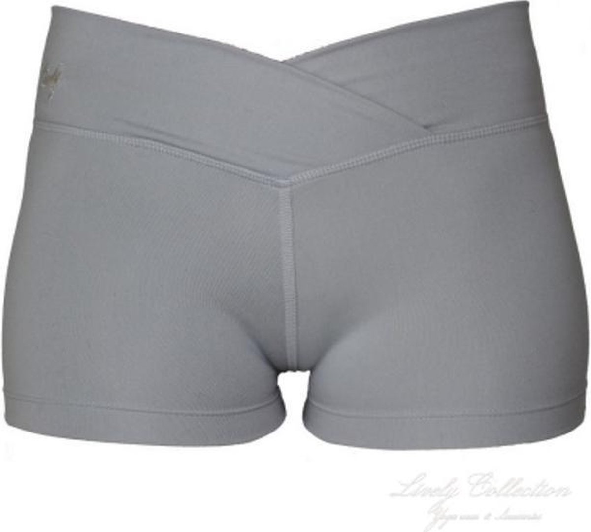 Sport broek-yoga-yogabroek-hardloop short-licht grijs-small