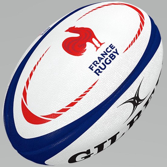 Gilbert Officiel France Replica Ballon de Rugby taille 5 | bol